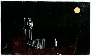 «Νυκτερινό» ξυλογραφία, 1984, 17,5x29
