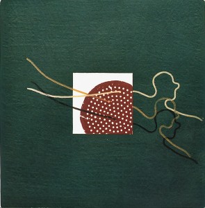 «Ανθρώπινες σχέσεις», χαλκογραφία, μικτή τεχνική, 2005, 33x33