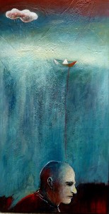 «Ένα καράβι θάλασσα», ελαιογραφία σε καμβά», 2009, 120x62