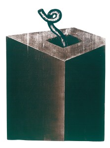 «Κιβωτός» ξυλογραφία με δύο χρώματα, 1996, 44x34